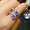 wsxc1698953917160_1 Natural Tansang stone earrings, main stone size 4 * 6mm0211140159