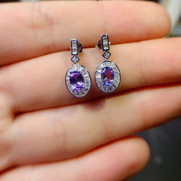 wsxc1698953917160_3 Natural Tansang stone earrings, main stone size 4 * 6mm0211140159