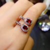 wsxc1698954113964_1 Pure natural Mozambique garnet earrings, main stone 4 * 5mm0211095188