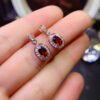 wsxc1698954113964_2 Pure natural Mozambique garnet earrings, main stone 4 * 5mm0211095188