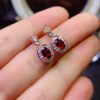 wsxc1698954114018_3 Pure natural Mozambique garnet earrings, main stone 4 * 5mm0211095188