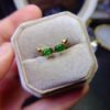 wsxc1698954519031_0 Pure natural Russian diopside earrings, main stone size 4 * 6mm0211095158