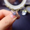 Sky Blue Topa Stone Ring Shipped, Main Stone Size 4 * 6mm,0211085115