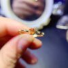 Natural Sri Lankan unburned colored sapphire ring, with a main stone size of 3 * 4mm squ0211090155are
