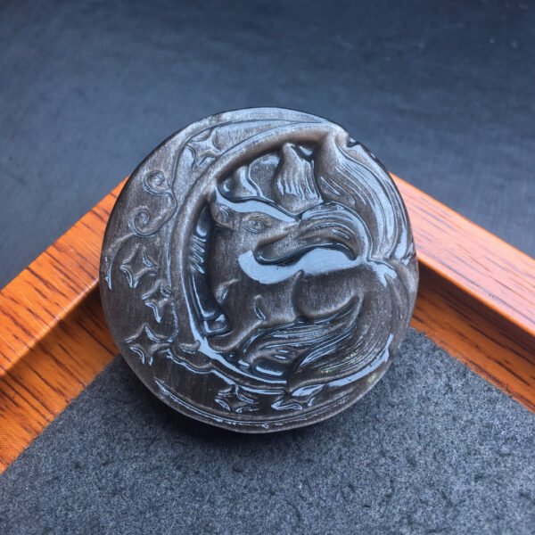 Silver Shining Stone Nine tailed Fox Pendant 💕 Specification 39mm ✨0311017145