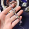 wsxc1699022120995_0 Natural Sri Lankan Burnless Colorful Sapphire Bracelet, Main Stone Size Circle 3+Circle 4mm0311599187