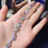 wsxc1699022120995_1 Natural Sri Lankan Burnless Colorful Sapphire Bracelet, Main Stone Size Circle 3+Circle 4mm0311599187