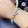 wsxc1699022120995_4 Natural Sri Lankan Burnless Colorful Sapphire Bracelet, Main Stone Size Circle 3+Circle 4mm0311599187
