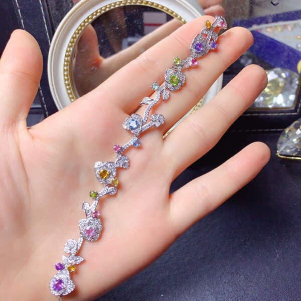Natural Duobao Bracelet, Main Stone Size Round 3+Round 40311575189
