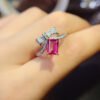wsxc1699022729302_0 Natural powder topa ring, main stone size square 5 * 7mm0311120894
