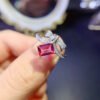 wsxc1699022729302_1 Natural powder topa ring, main stone size square 5 * 7mm0311120894