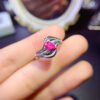 Natural powder topa ring, main stone size 4 * 6mm0311095146
