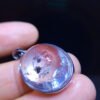 Natural water gallbladder black quicksand pendant necklace, size 20/16mm0311238791
