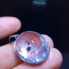 Natural water gallbladder black quicksand pendant necklace, size 20/16mm0311238791