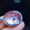 Natural water gallbladder black quicksand pendant necklace, size 20/16mm0311238791
