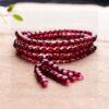 wsxc1699024317476_2 Natural Wine Red Garnet Three Ring Bracelet, with a bead diameter of 4.8mm0311139589