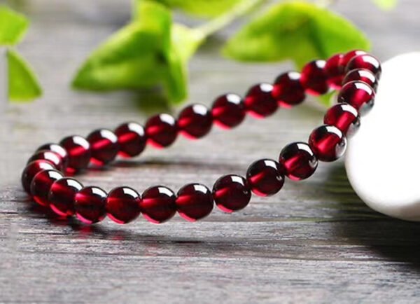 wsxc1699107627100_3 Natural Wine Red Garnet Single Loop Bracelet, 💖 The diameter of the bead is about 6.5mm0311109188