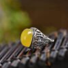 wsxc1699109155165_1 Natural Honey Wax Men's Ring, Nude Stone Size Approximately: 19.9 * 15.3mm0311159188
