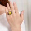 wsxc1699109155165_4 Natural Honey Wax Men's Ring, Nude Stone Size Approximately: 19.9 * 15.3mm0311159188