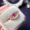 Pure natural magnesium aluminum garnet ring, with a main stone size of 4 * 5mm0411095495