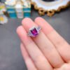 wsxc1699111564036_2 Natural Brazilian amethyst ring, main stone size square 6 * 8mm0411110845