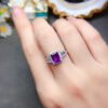 wsxc1699111564036_6 Natural Brazilian amethyst ring, main stone size square 6 * 8mm0411110845