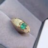 wsxc1699111789211_7 Pure natural Colombian emerald ring, main stone size 4 * 6mm0411190564