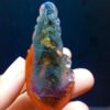 wsxc1699112292397_1 Natural Black Aurora Thorn Rose Feather ðŠķ Shaped small tree ðē Thousand layered pyramid forest purple titanium nine tailed fox fox fairy pendant for men and women, size 60.4/26.7mm0411548166