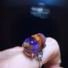 wsxc1699214162831_6 Aurora 23 Aurora Titanium Purple Titanium Pixiu Ring for Men and Women, Size: 18.1/13mm0511418781