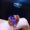 wsxc1699214162831_7 Aurora 23 Aurora Titanium Purple Titanium Pixiu Ring for Men and Women, Size: 18.1/13mm0511418781