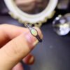 Pure Natural Colorful White Opal Ring, Main Stone Size 4 * 6mm0611085195