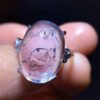 Rare Natural Water Gall Black Quicksand Ring, Living Bare Stone: 16.8/12mm0611188364