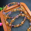 Purple Yellow Crystal Barrel Bead Bracelet 💕 Specification 8mm ✨0711025166