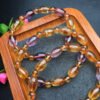 Purple Yellow Crystal Barrel Bead Bracelet 💕 Specification 8mm ✨0711025166