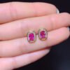 wsxc1699479692959_3 Pure natural unburned Papalacha powder blue treasure earrings, size 4 * 6mm0811499532
