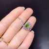 Natural Sri Lankan unburned colored sapphire pendant, with a main stone size of 6mm in the heart1110375188