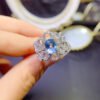 wsxc1699625113506_0 Swiss Blue Topaz Stone Ring, Main Stone Size 6 *1110130266