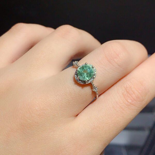 Pure natural candy colored tourmaline ring, main stone size 6 * 8mm1110450866