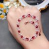 wsxc1699626759773_0 Pure natural magnesium aluminum garnet bracelet, main stone size 4 * 5mm1110350126