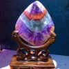Aurora titanium 23 large V ornament, large golden tooth pyramid ornament, size 67.5/57.7/8mm11101398462
