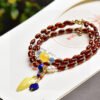 Original natural blood pearl rice bead bracelet, blood pearl size is approximately 4 * 6mm1110089133