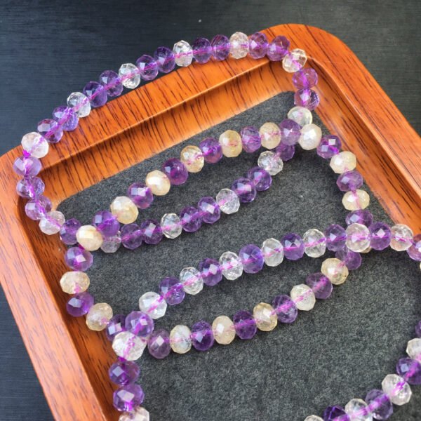 wsxc1699800902729_1 Purple Yellow Crystal Faceted Bracelet 💕 Specification 6mm ✨1111011256