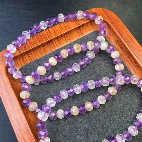 wsxc1699800902729_2 Purple Yellow Crystal Faceted Bracelet 💕 Specification 6mm ✨1111011256