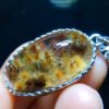 Natural crystalline snowflake titanium ❄️ Chrysanthemum titanium sunflower pendant, size 25/14.6mm1111568199