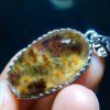 Natural crystalline snowflake titanium ❄️ Chrysanthemum titanium sunflower pendant, size 25/14.6mm1111568199