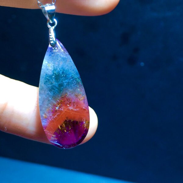 Aurora 23 Light Titanium Violet Titanium Crystal 👀 Droplet pendant for men and women, size: 28.2/12.7mm1111208166