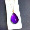 wsxc1699807366053_1 Natural Uruguayan amethyst water drop 18k gold pendant, size: 25.5/17mm1111398466