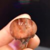 Natural Red Rabbit Hair Treasure Bowl Ring, Specification: 20.7/15.6mm1111198466