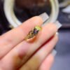 Pure natural Myanmar unburned spinel ring, with a main stone size of 5mm,1112170166
