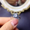 wsxc1699968612835_3 Pure Natural Sea Blue Treasure Ring, Size 6mm Square1114280199